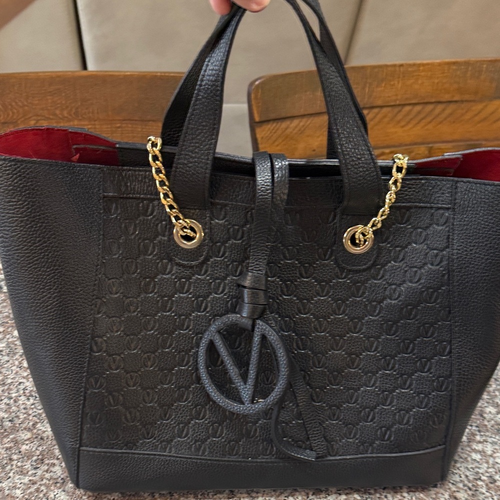 Valentino by Mario Valentino Sophie Medallion leather tote